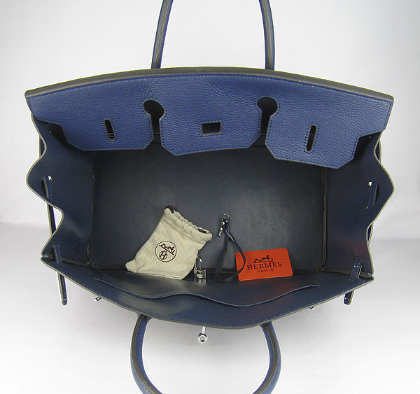 Replica Hermes Birkin 40CM Togo Bag Dark Blue 6099 Online